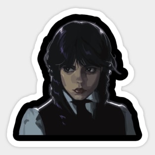 Wednesday Addams Desing Sticker